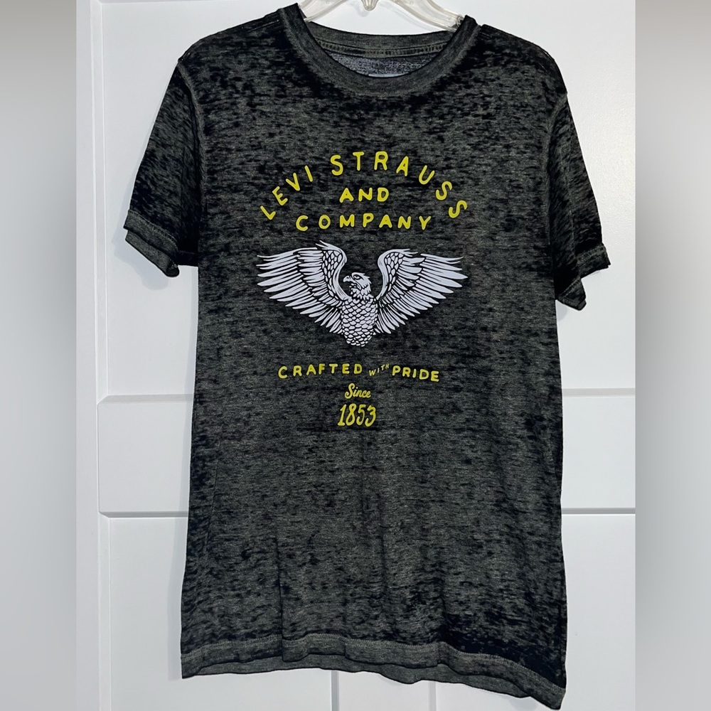Greyish Black Sheer Levi Strauss Tee | Size S
